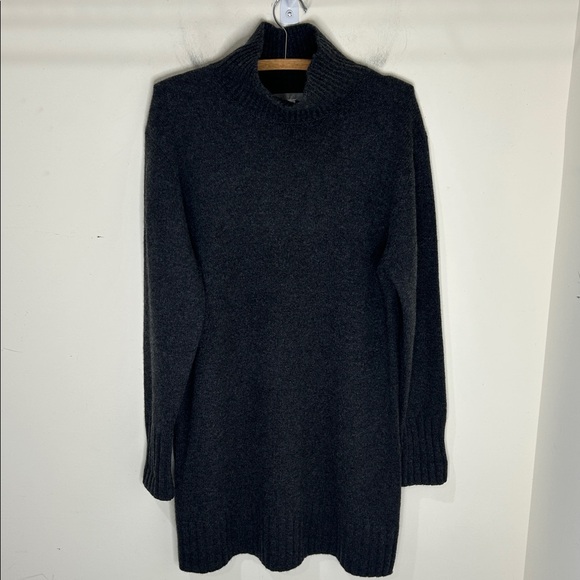 Naked Cashmere 100% Cashmere Sweater Dress Dark Gray Size Large - Picture 16 of 16